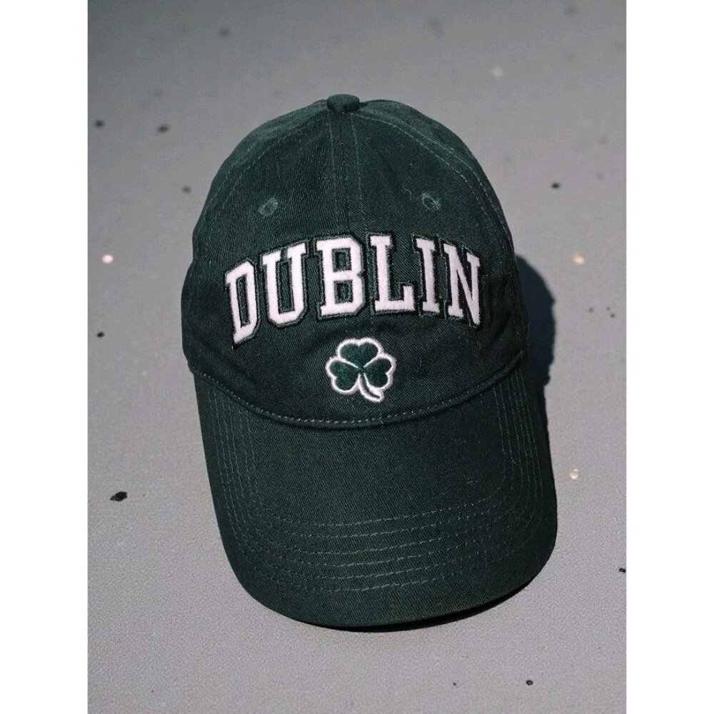 Concept One Dublin Ireland Strapback Hat Cap Green Embroidered Adjustable Travel